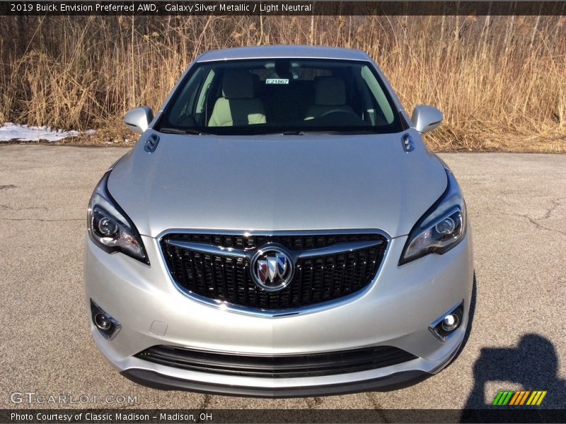 Galaxy Silver Metallic / Light Neutral 2019 Buick Envision Preferred AWD