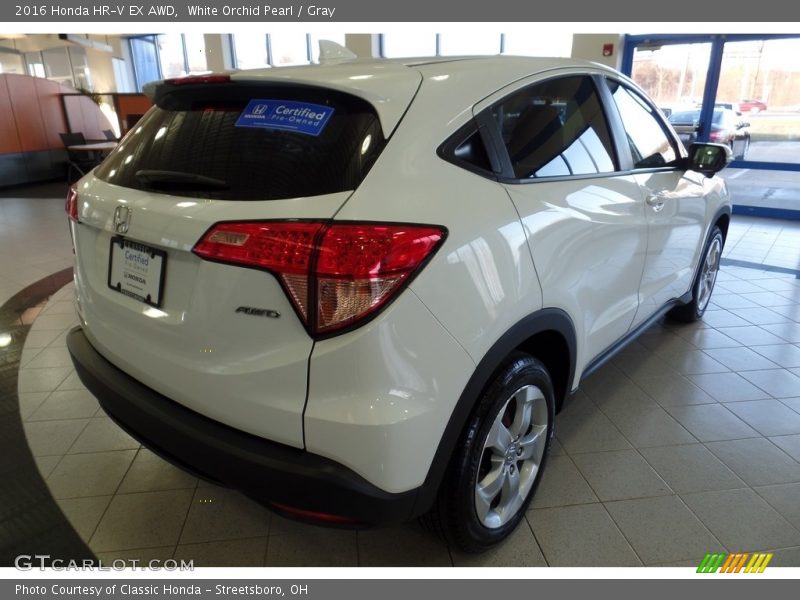 White Orchid Pearl / Gray 2016 Honda HR-V EX AWD