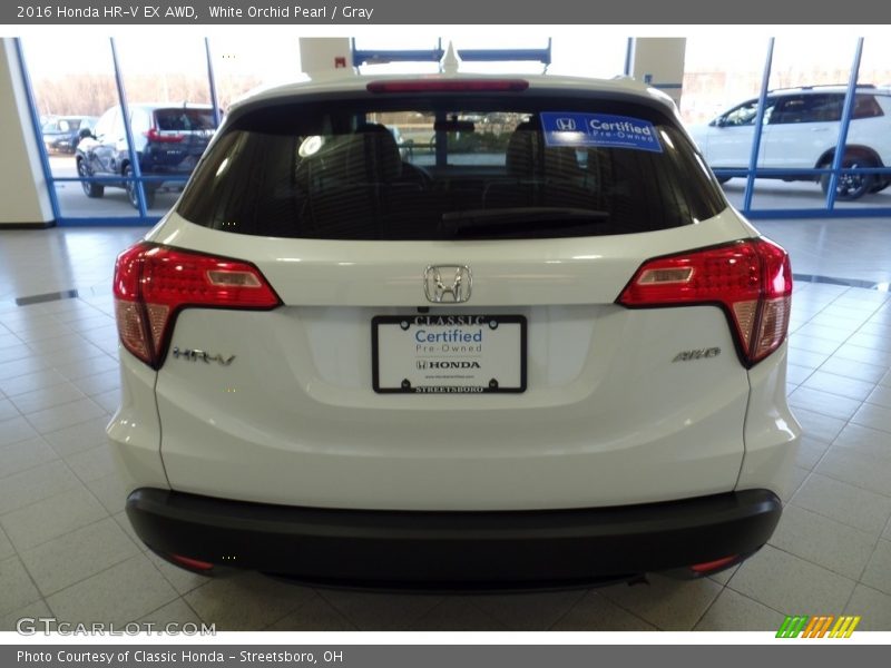 White Orchid Pearl / Gray 2016 Honda HR-V EX AWD