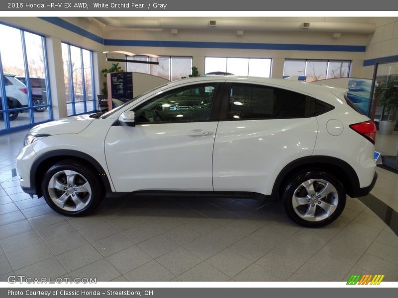 White Orchid Pearl / Gray 2016 Honda HR-V EX AWD
