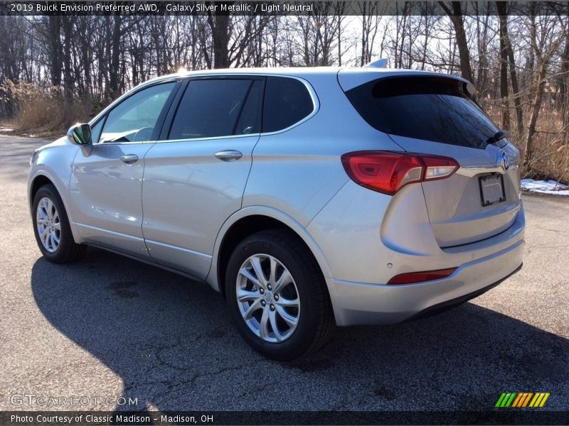 Galaxy Silver Metallic / Light Neutral 2019 Buick Envision Preferred AWD