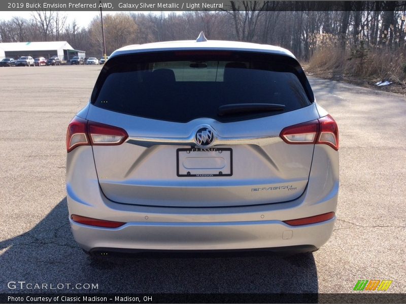 Galaxy Silver Metallic / Light Neutral 2019 Buick Envision Preferred AWD