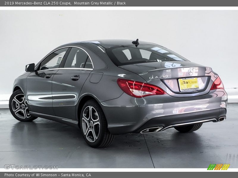 Mountain Grey Metallic / Black 2019 Mercedes-Benz CLA 250 Coupe