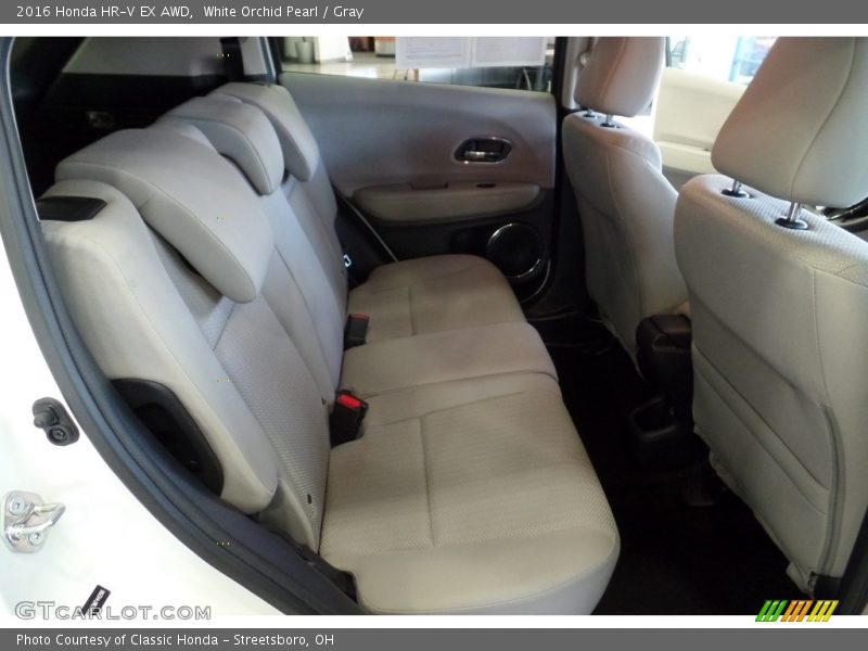 White Orchid Pearl / Gray 2016 Honda HR-V EX AWD