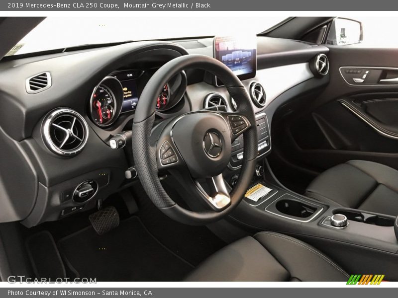 Mountain Grey Metallic / Black 2019 Mercedes-Benz CLA 250 Coupe
