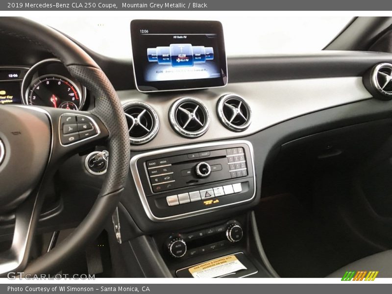 Mountain Grey Metallic / Black 2019 Mercedes-Benz CLA 250 Coupe