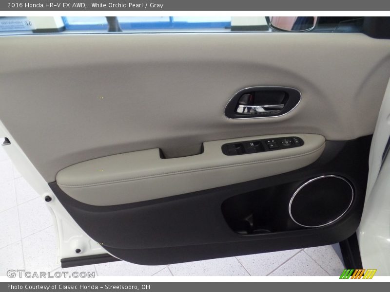 White Orchid Pearl / Gray 2016 Honda HR-V EX AWD