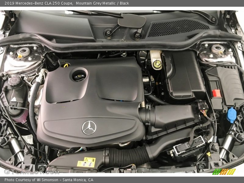 Mountain Grey Metallic / Black 2019 Mercedes-Benz CLA 250 Coupe