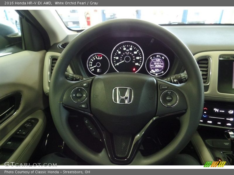 White Orchid Pearl / Gray 2016 Honda HR-V EX AWD