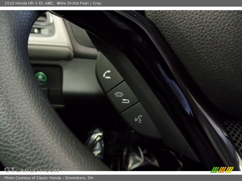 White Orchid Pearl / Gray 2016 Honda HR-V EX AWD