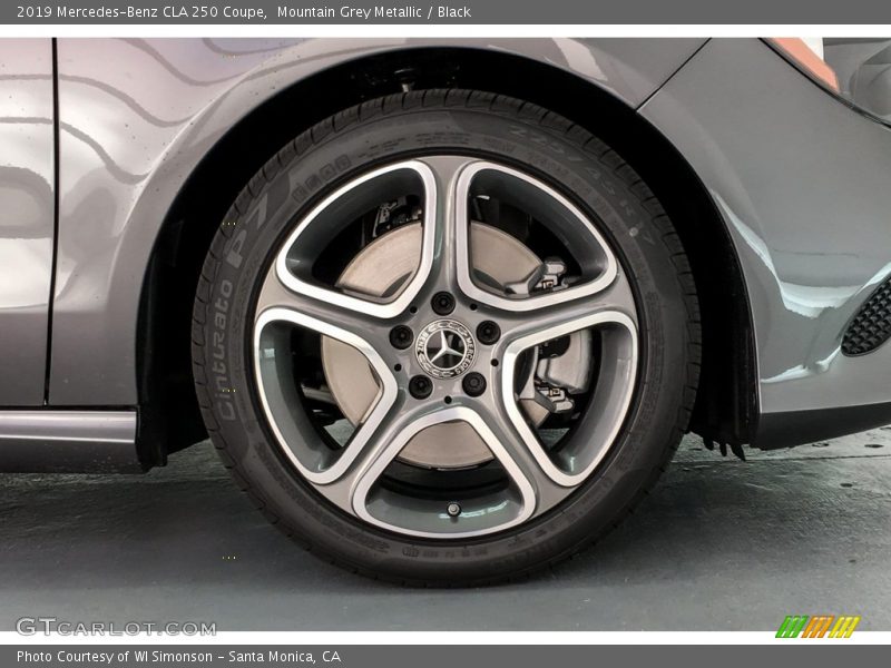 Mountain Grey Metallic / Black 2019 Mercedes-Benz CLA 250 Coupe