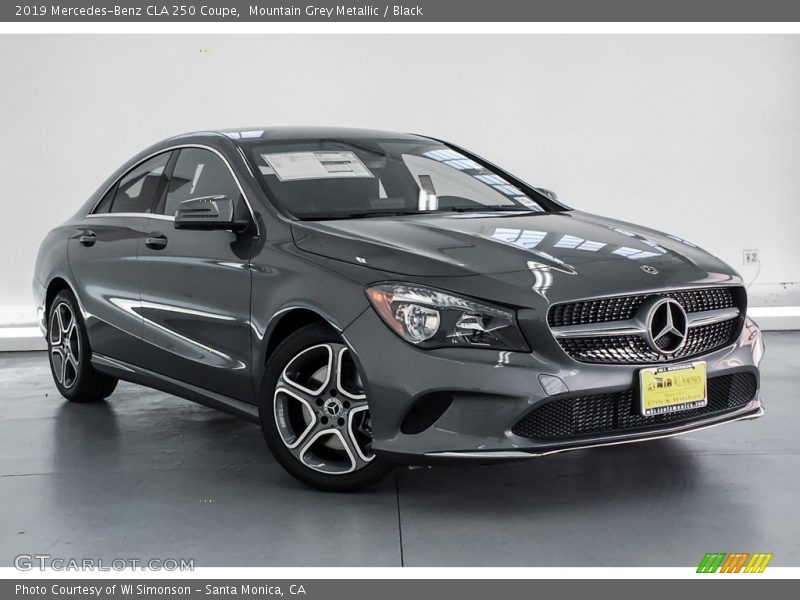 Mountain Grey Metallic / Black 2019 Mercedes-Benz CLA 250 Coupe