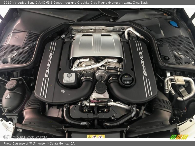 designo Graphite Grey Magno (Matte) / Magma Grey/Black 2019 Mercedes-Benz C AMG 63 S Coupe
