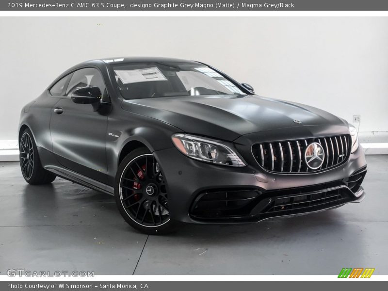 designo Graphite Grey Magno (Matte) / Magma Grey/Black 2019 Mercedes-Benz C AMG 63 S Coupe