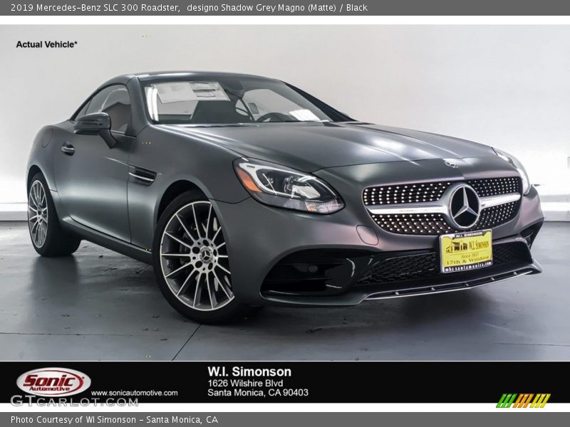 designo Shadow Grey Magno (Matte) / Black 2019 Mercedes-Benz SLC 300 Roadster