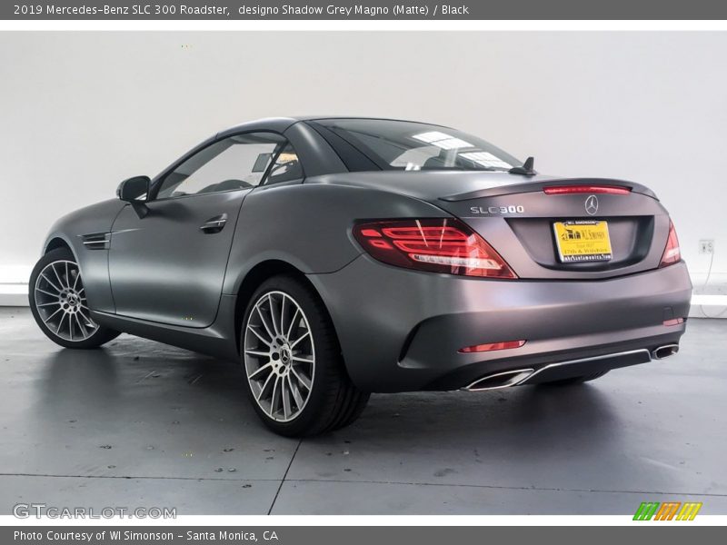 designo Shadow Grey Magno (Matte) / Black 2019 Mercedes-Benz SLC 300 Roadster