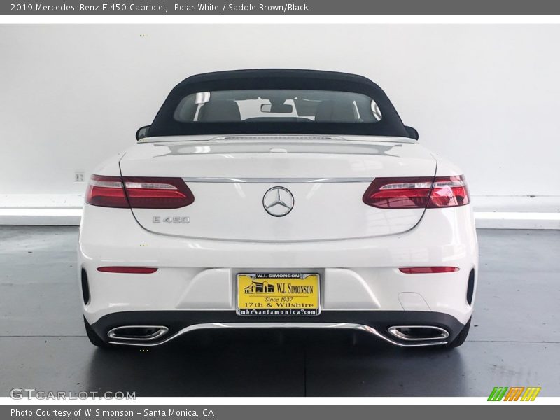 Polar White / Saddle Brown/Black 2019 Mercedes-Benz E 450 Cabriolet