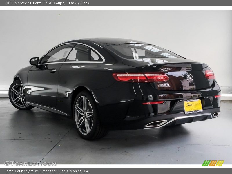 Black / Black 2019 Mercedes-Benz E 450 Coupe