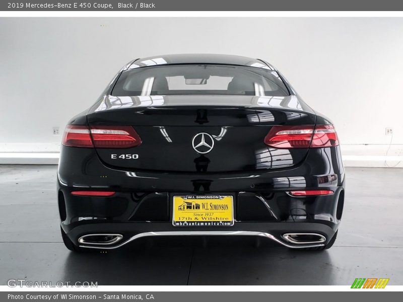 Black / Black 2019 Mercedes-Benz E 450 Coupe