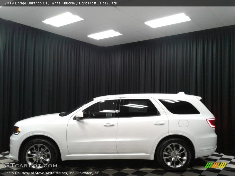 White Knuckle / Light Frost Beige/Black 2019 Dodge Durango GT