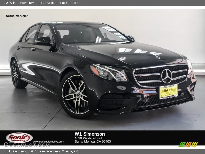 Black / Black 2019 Mercedes-Benz E 300 Sedan