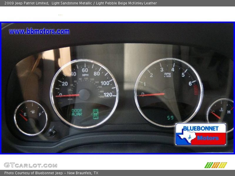 Light Sandstone Metallic / Light Pebble Beige McKinley Leather 2009 Jeep Patriot Limited