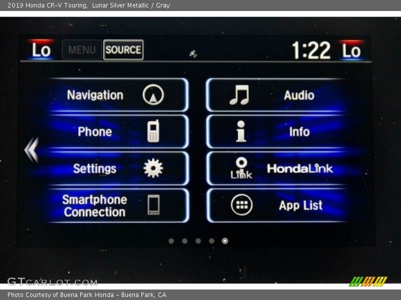 Lunar Silver Metallic / Gray 2019 Honda CR-V Touring