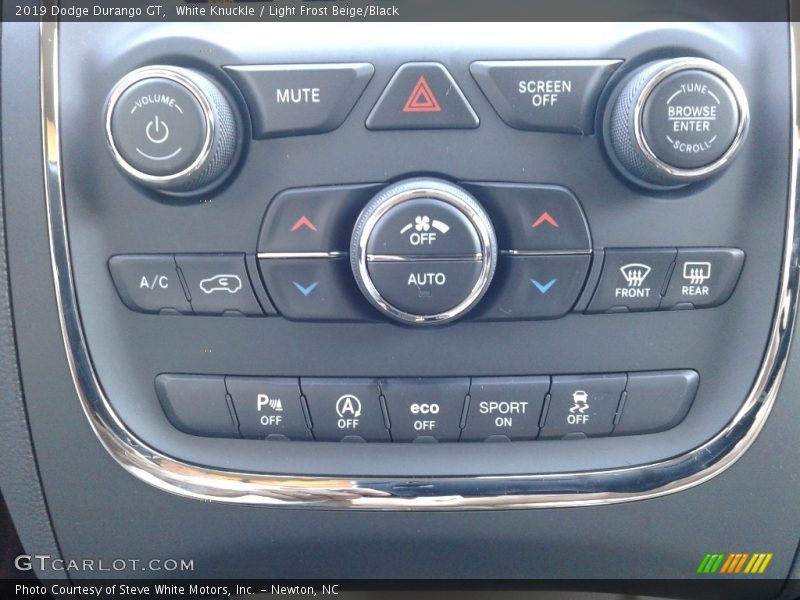 White Knuckle / Light Frost Beige/Black 2019 Dodge Durango GT