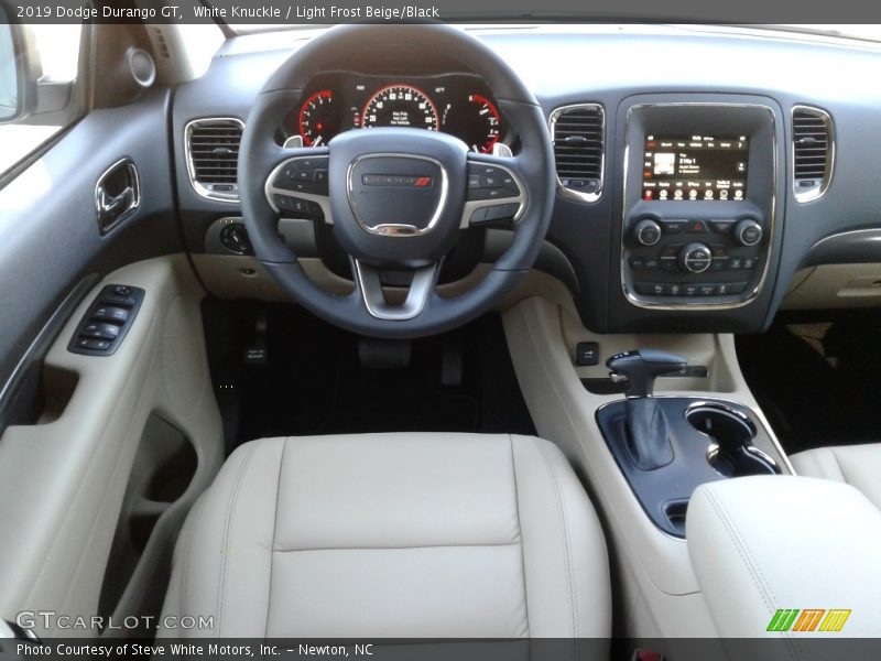 White Knuckle / Light Frost Beige/Black 2019 Dodge Durango GT