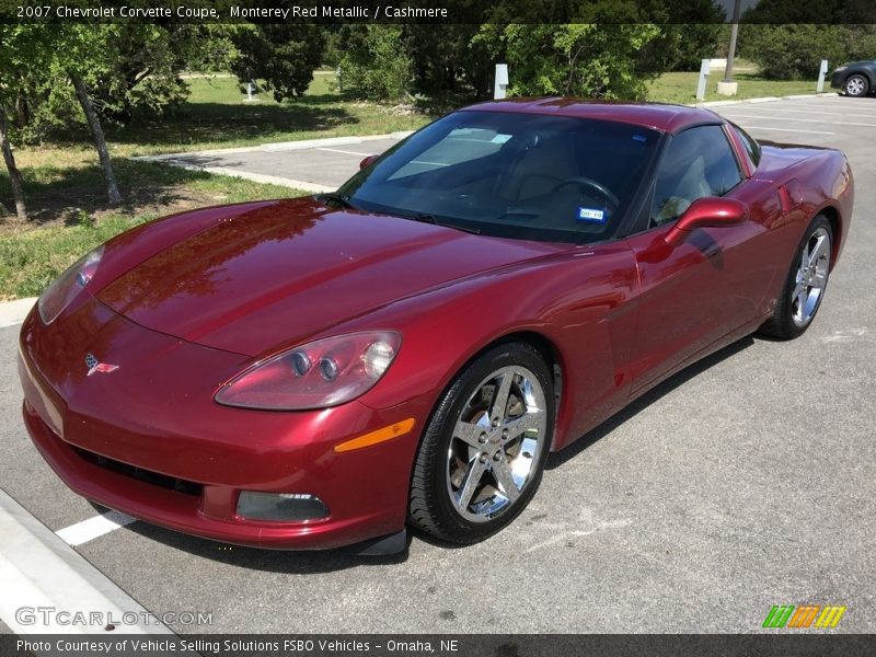 Monterey Red Metallic / Cashmere 2007 Chevrolet Corvette Coupe