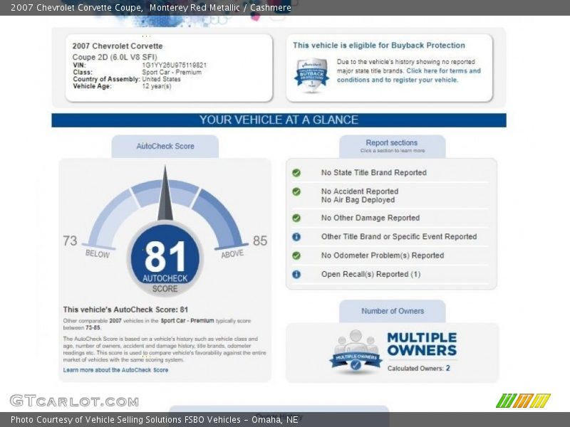 Monterey Red Metallic / Cashmere 2007 Chevrolet Corvette Coupe