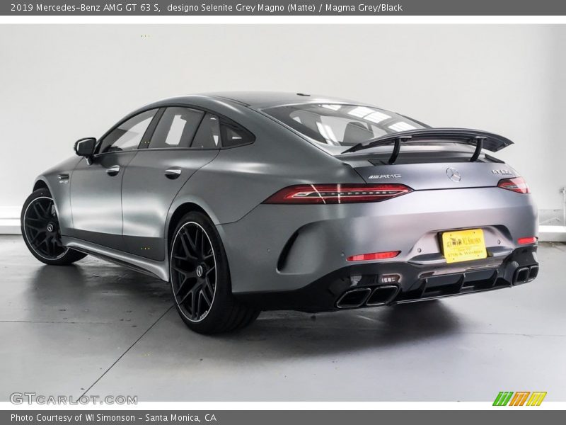 designo Selenite Grey Magno (Matte) / Magma Grey/Black 2019 Mercedes-Benz AMG GT 63 S