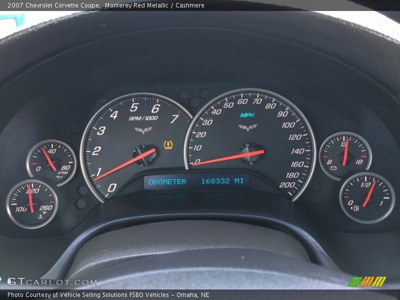 Monterey Red Metallic / Cashmere 2007 Chevrolet Corvette Coupe