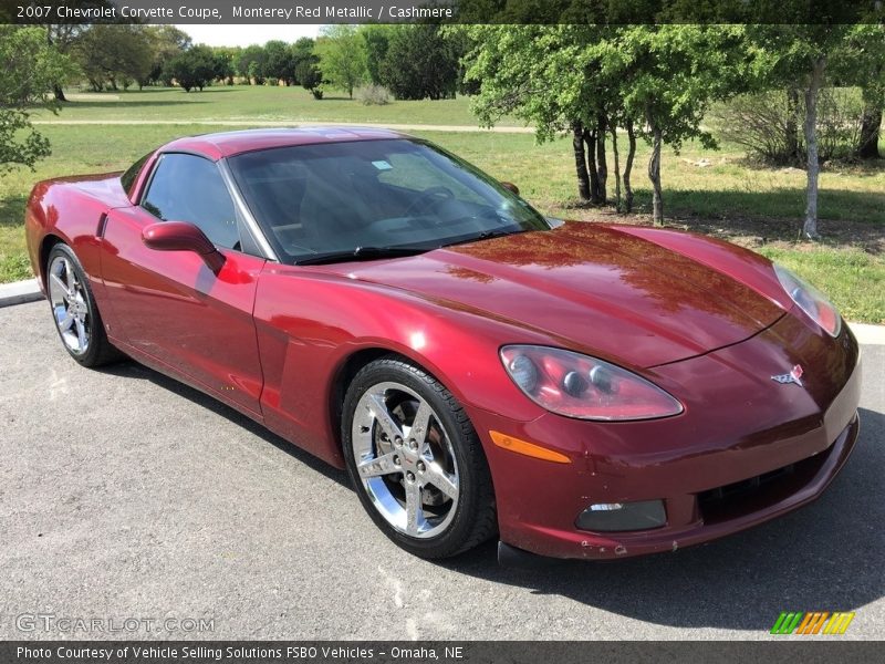 Monterey Red Metallic / Cashmere 2007 Chevrolet Corvette Coupe