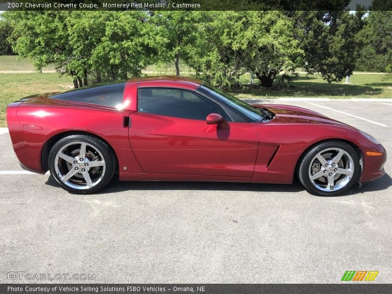 Monterey Red Metallic / Cashmere 2007 Chevrolet Corvette Coupe