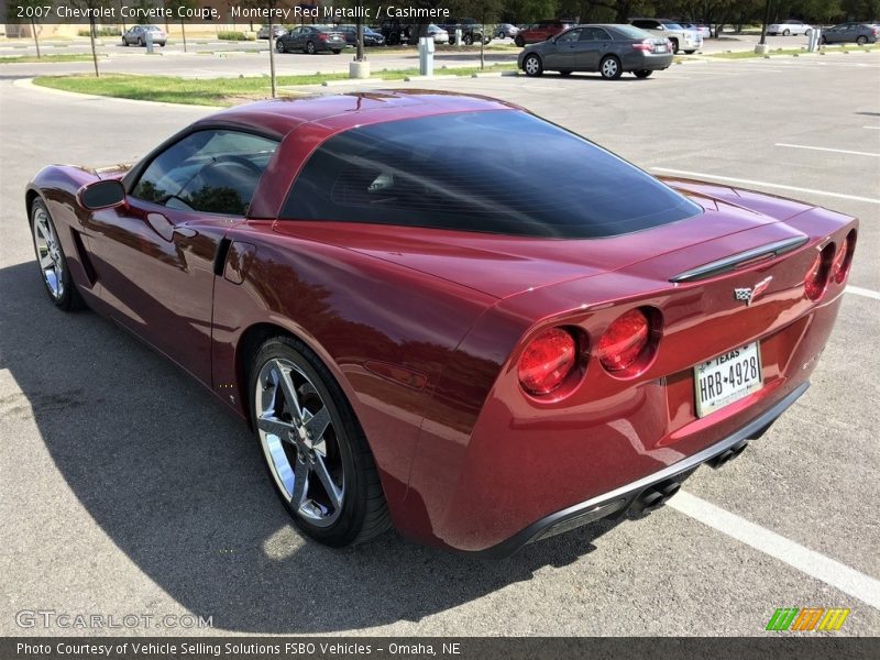 Monterey Red Metallic / Cashmere 2007 Chevrolet Corvette Coupe