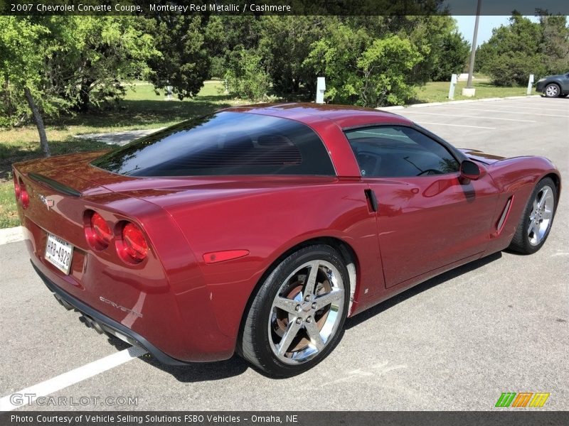 Monterey Red Metallic / Cashmere 2007 Chevrolet Corvette Coupe