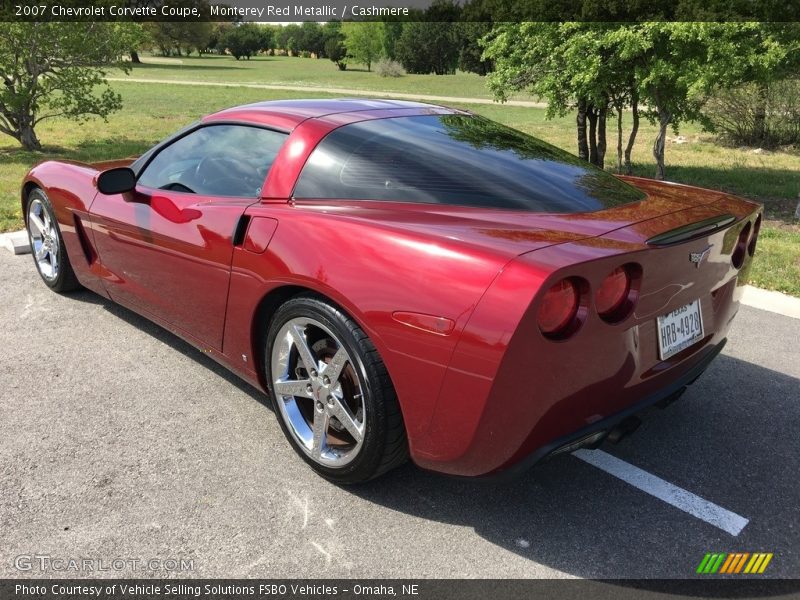 Monterey Red Metallic / Cashmere 2007 Chevrolet Corvette Coupe