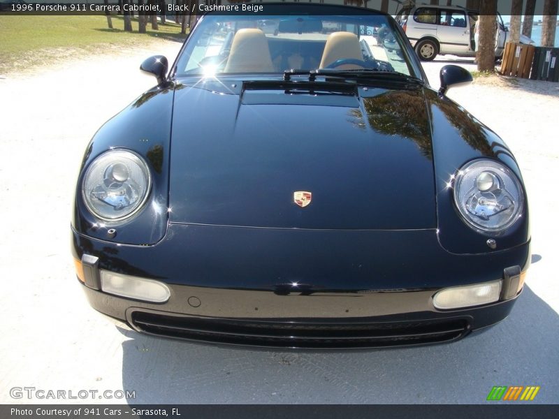 Black / Cashmere Beige 1996 Porsche 911 Carrera Cabriolet
