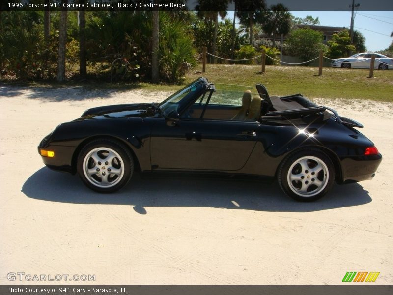 Black / Cashmere Beige 1996 Porsche 911 Carrera Cabriolet