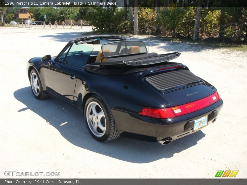 Black / Cashmere Beige 1996 Porsche 911 Carrera Cabriolet