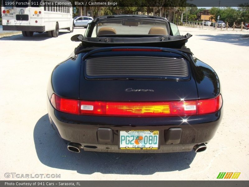 Black / Cashmere Beige 1996 Porsche 911 Carrera Cabriolet