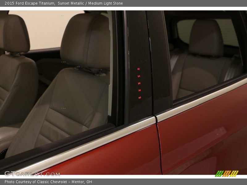 Sunset Metallic / Medium Light Stone 2015 Ford Escape Titanium