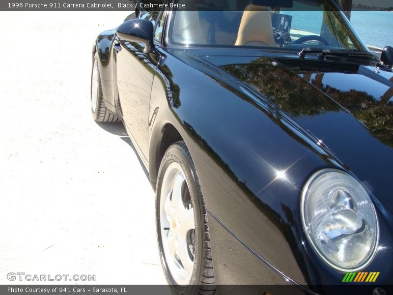 Black / Cashmere Beige 1996 Porsche 911 Carrera Cabriolet