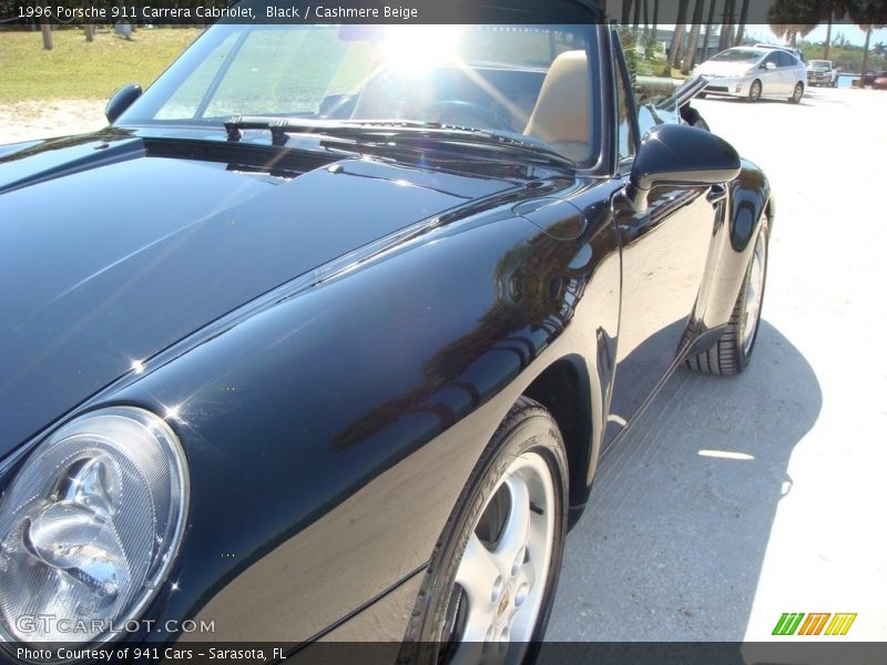 Black / Cashmere Beige 1996 Porsche 911 Carrera Cabriolet