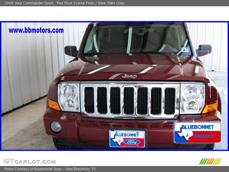 Red Rock Crystal Pearl / Dark Slate Gray 2008 Jeep Commander Sport