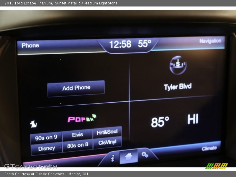 Sunset Metallic / Medium Light Stone 2015 Ford Escape Titanium