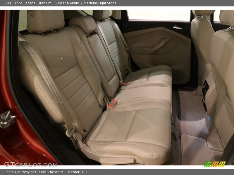 Sunset Metallic / Medium Light Stone 2015 Ford Escape Titanium