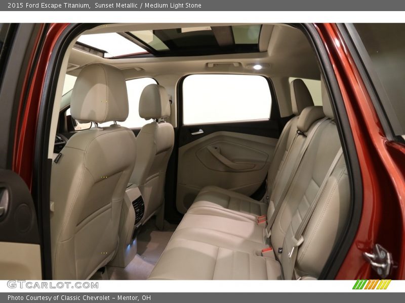Sunset Metallic / Medium Light Stone 2015 Ford Escape Titanium