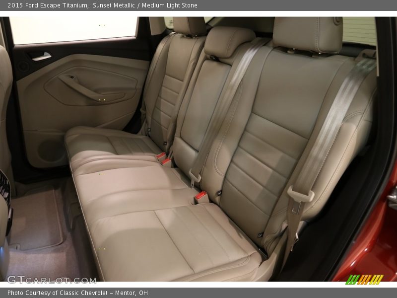 Sunset Metallic / Medium Light Stone 2015 Ford Escape Titanium